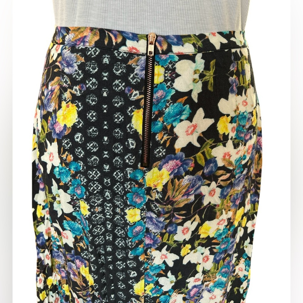 🔥 MINKPINK! GORGEOUS SLITTED FLORAL MAXI SKIRT! COOL GAUZY STYLE! FUN & FLIRTY! - Picture 6 of 12